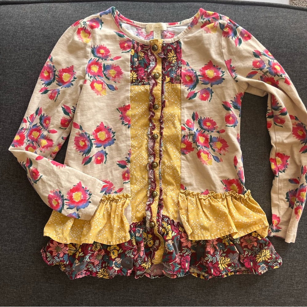 Matilda Jane Kids Shirt with Ruffle Details